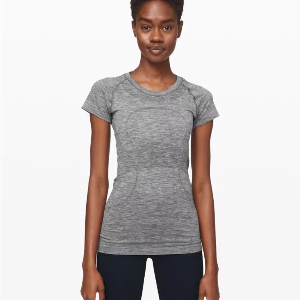 lululemon athletica Heathered Gray Swiftly Tech Short Sleeve